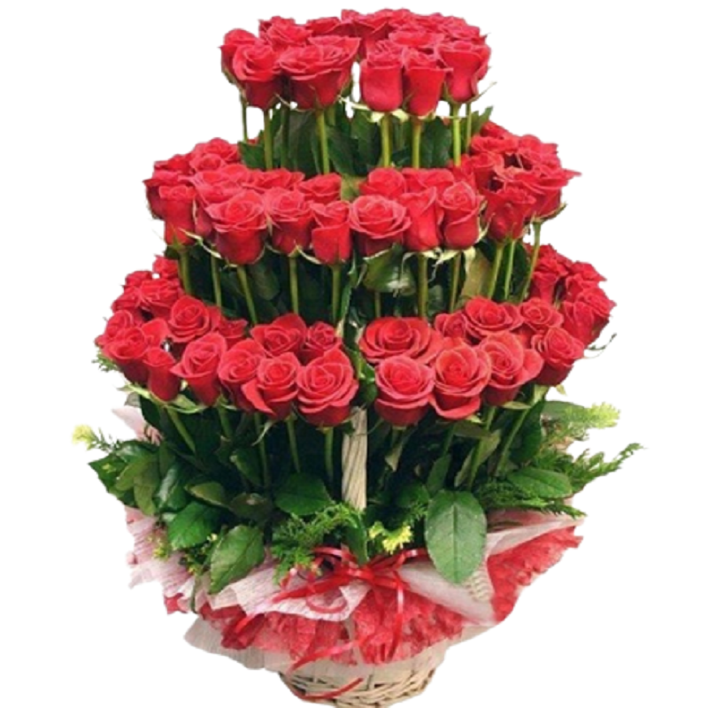 Premium Rose Basket