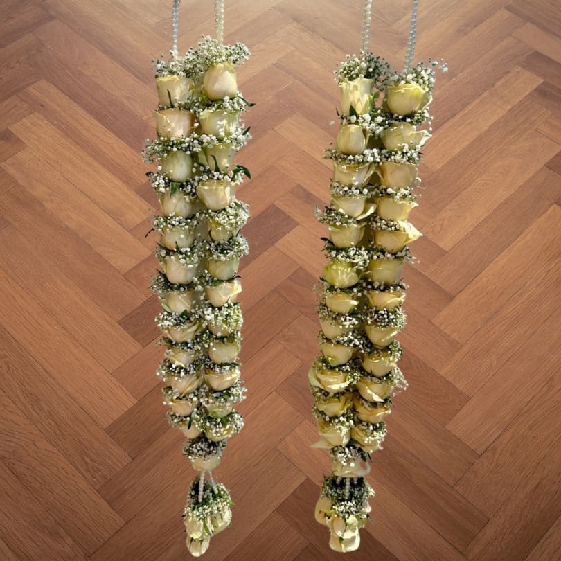 Classic Ivory Rose Jaimala