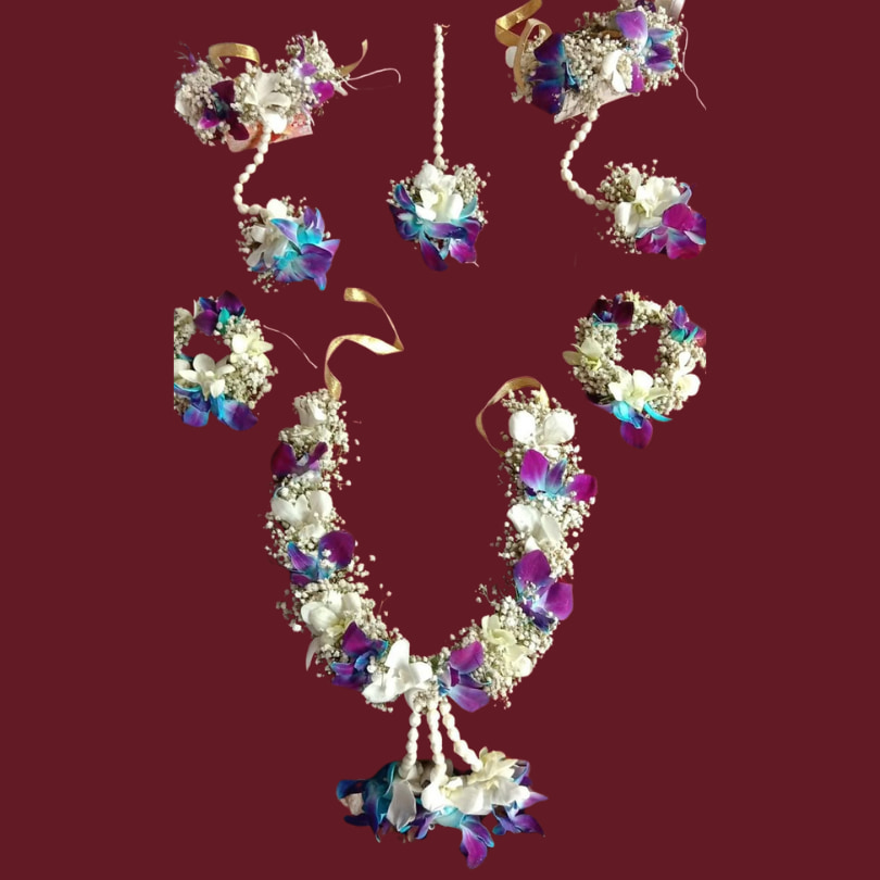 Royal Orchid Bridal Floral Set