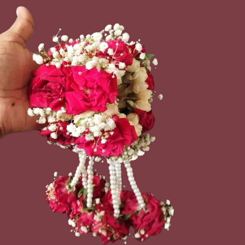 Red Rose Blossom Hathphool