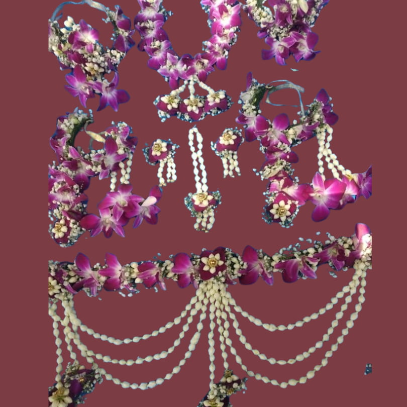 Regal Orchid Bridal Floral Set