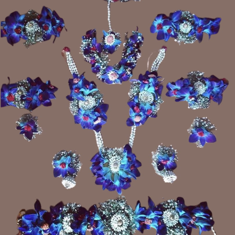 Blue Orchid Luxe Bridal Floral Set
