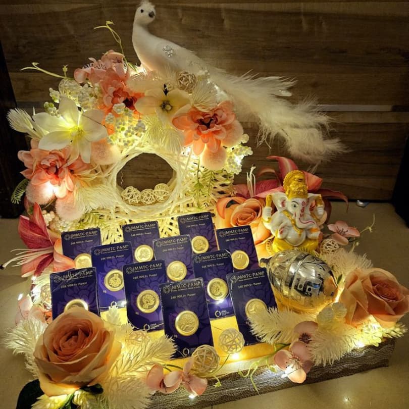 Traditional Sagan Silver Coin Platter