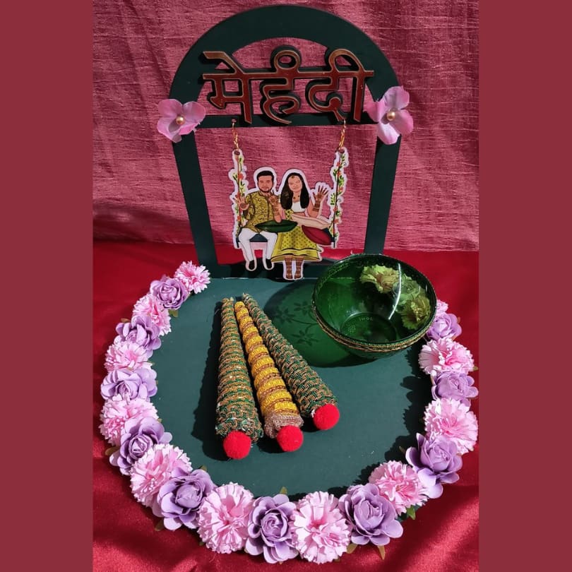 Mehndi Elegance Tray