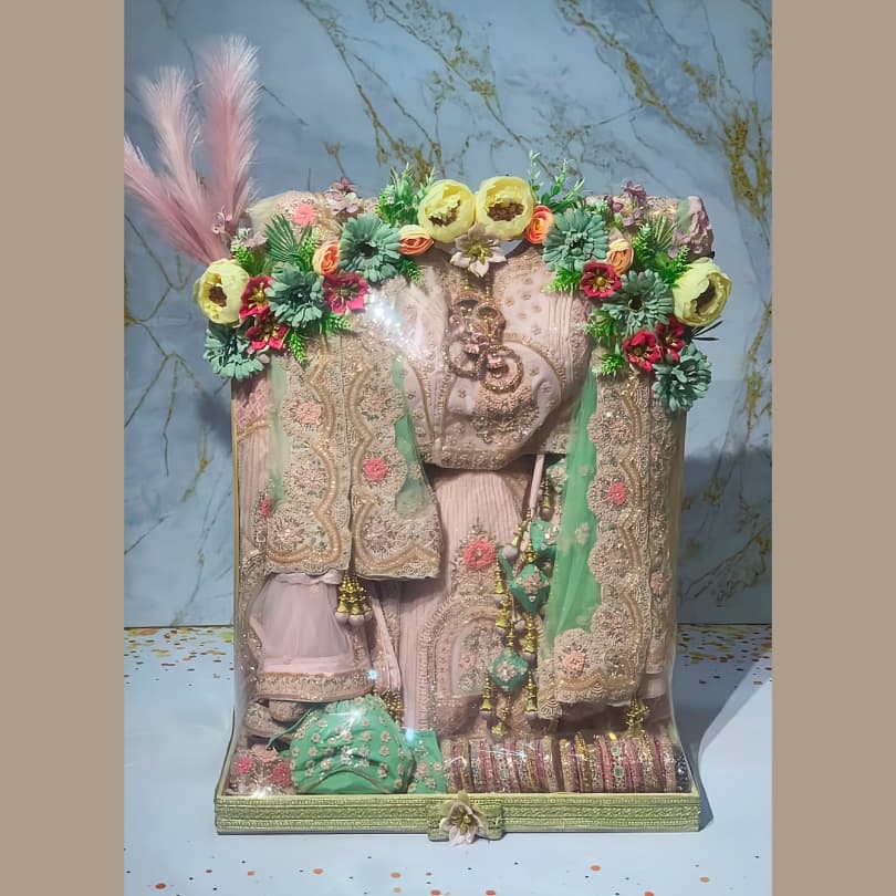 Pink Georgette Pleats