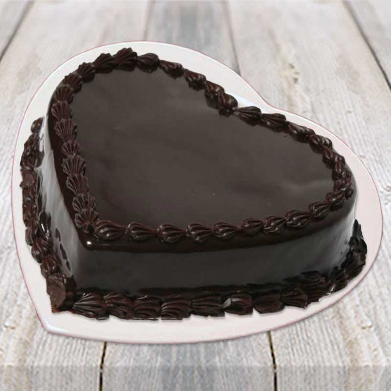 Plain Heart Shape Cake