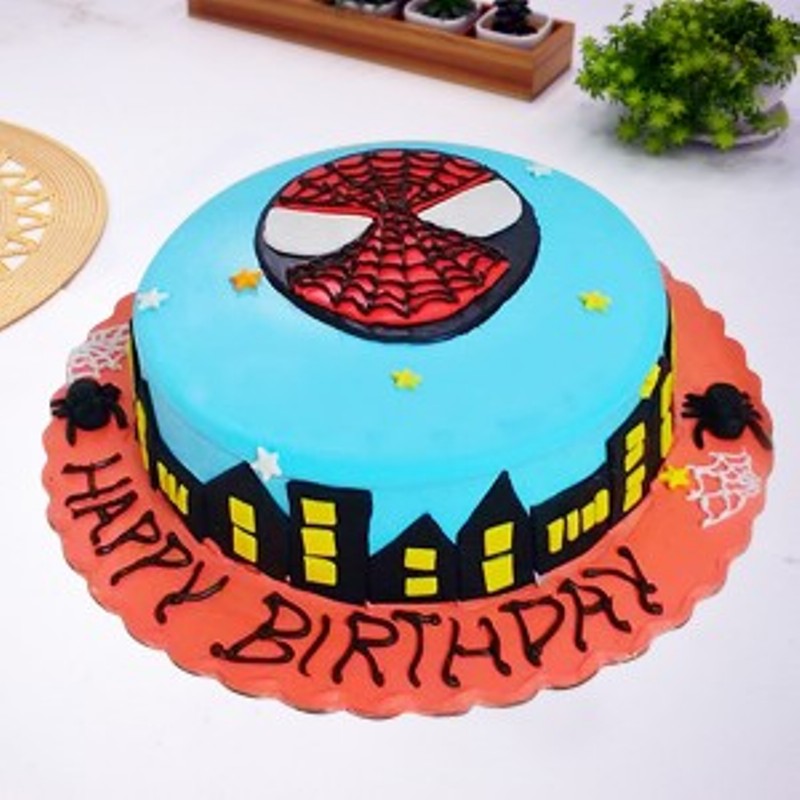 Spiderman Fondant Cake