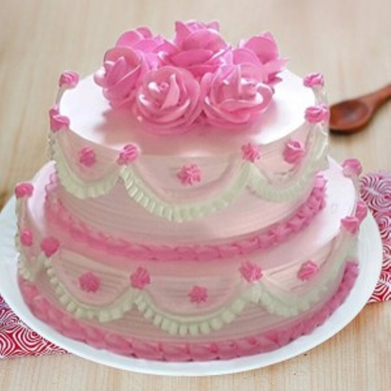 Appetising two-tier strawberry