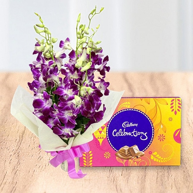 Purple Orchid - Celebration Hamper 