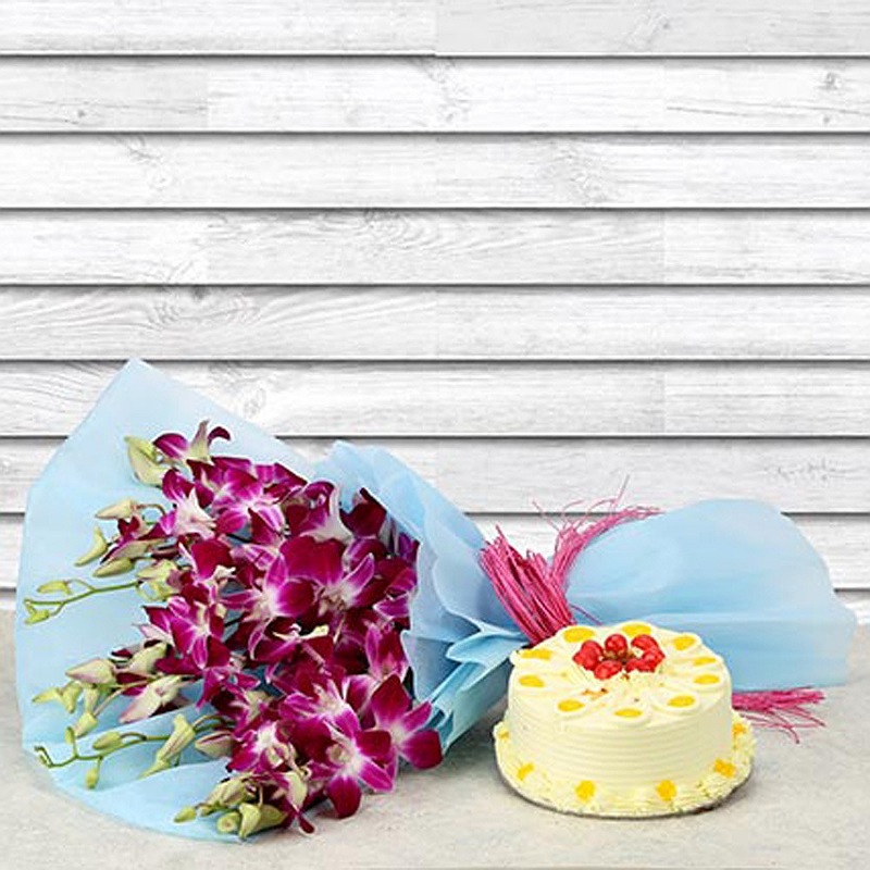 Orchid with Cake