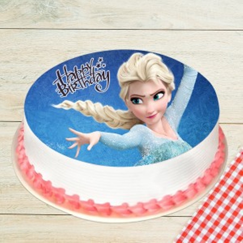 Angel Bithday Photo Cake