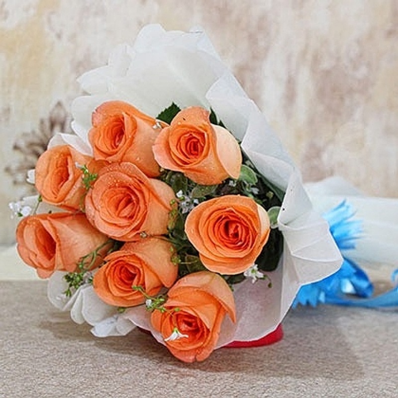 Bloom Orange Rose Bouquet