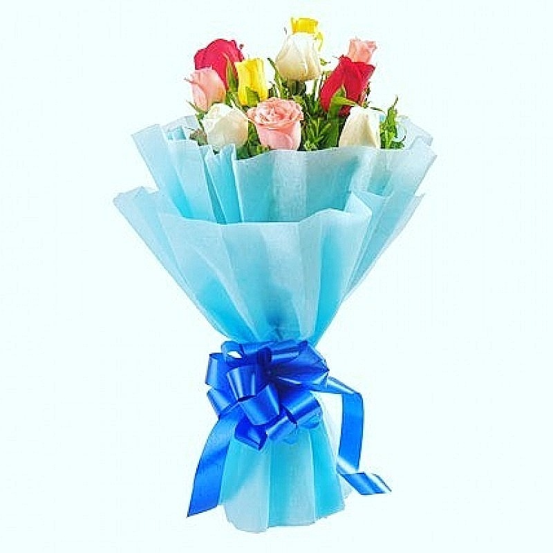 Multi - Color Roses Bouquet