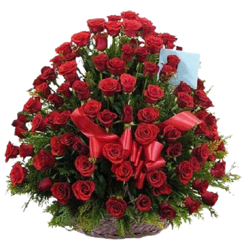 Fifty - Roses -Basket