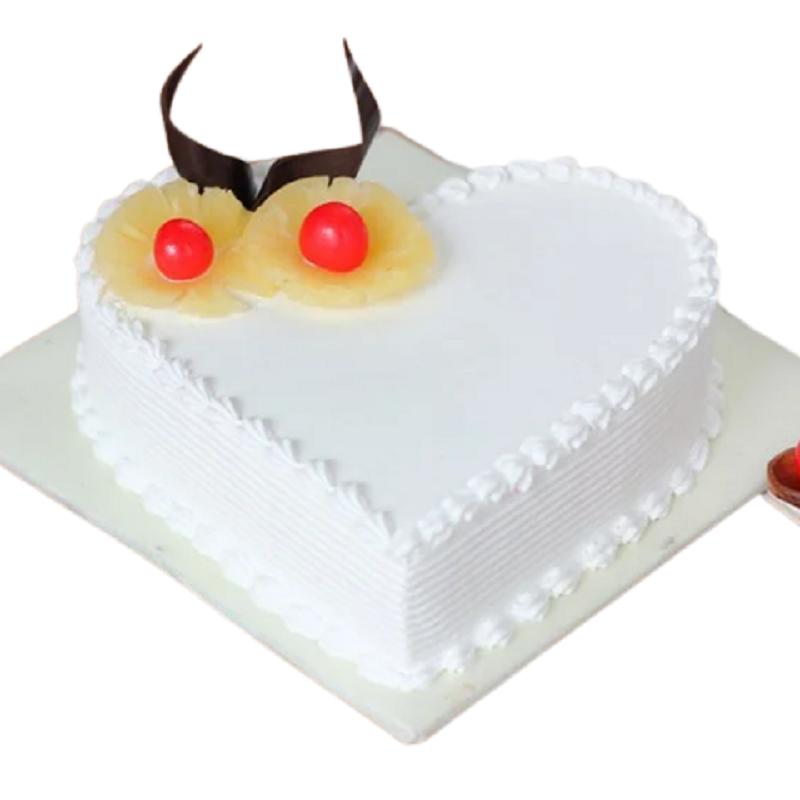 Heart-shape Pineapple Cake