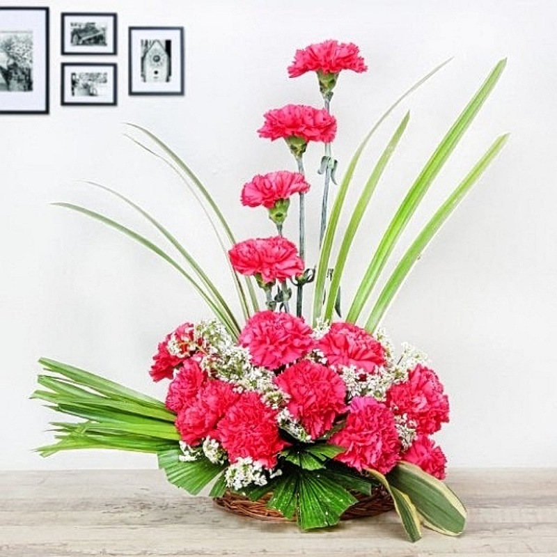 Charming Carnation Basket