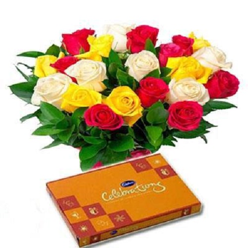 Multi Rose with Celebration