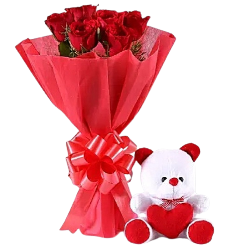 Red Rose - Teddy
