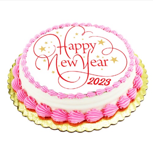 New Year Strawberry Cake